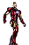 Action Figure Iron Man Mark III Com LED - Marvel - Imagem 1