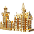 Castelo de Neuschwanstein Dourado - 3D Piececool - Imagem 3