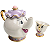 Conjunto porcelana Sra. Potts e Chip - A Bela e A Fera - Imagem 1