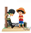Diorama Luffy e Zoro One Piece World Collectible - Bandai Banpresto - Imagem 1