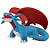 Figure Salamence Pokémon Monster Collection - Original Takara Tomy - Imagem 1