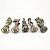 Kit Sinetes de Metal Casas de Hogwarts - Harry Potter - Imagem 1