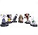 Pack 6 mini figures O Estranho Mundo de Jack - Imagem 1