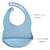 Babador em Silicone com Pega-Migalhas - Azul - Imagem 2