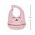 Babador em Silicone com Pega-Migalhas Gumy - Rosa - Imagem 6