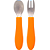 Kit Talheres Buba Zoo - Laranja - Imagem 1