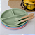 Kit Talheres em Silicone e Bambu - Verde - Imagem 2