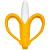 Massageador de Gengiva Banana - Amarela - Imagem 1
