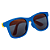 Oculos de Sol Azul/Amarelo - P - Imagem 2