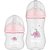 Kit 2 Mamadeiras Easy Flow Elefante Rosa, 120ml/270ml, Anticolica - Buba - Imagem 1