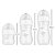 Kit 3 Mamadeiras Easy Flow Nuvem Branca, 120ml/270ml/330ml, Anticolica - Buba - Imagem 5