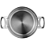 Panela Aço Inox Cuisinart French Classic 6 Litros  Fct66-22 - Imagem 2