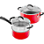 Panelas Cuisinart Ceramica Xt Vermelho 11 Peças 54C-11R - Imagem 2