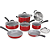 Panelas Cuisinart Ceramica Xt Vermelho 11 Peças 54C-11R - Imagem 1
