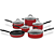 Conjunto Panelas Cuisinart Advantage Vermelho 11P 55-11R - Imagem 2