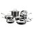 Conjunto Panelas Cuisinart Aço Inox Preto 11 Peças Bsc7-11 - Imagem 1