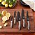 Conjunto Facas Cuisinart Preto Com Protetor Lamina 10 Pç - Imagem 3