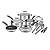 Conjunto De Panelas Cuisinart Aço Inox 12 Peças P87-12 - Imagem 1