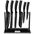 Conjunto de Facas Suporte Cuisinart  Preto 7 Pç - C77NS-7P - Imagem 1