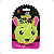 Brinquedo Pelúcia Emoticon Pequeno Verde 7cm - Imagem 1