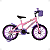 Bicicleta Mormaii Aro 16 Sweet Girl c/ Cesta V-Brake  Rosa - Imagem 1