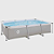 Piscina Estrutural Retangular 3701L Avenli Jilong Cinza - Imagem 1