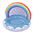 Piscina Inflável Infantil Jilong Arco Iris 40 Litros - Imagem 1