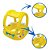 Flutuador para Bebê com Cobertura Amarelo 66x66 cm Jilong - Imagem 2