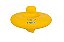 Assento de Perninhas Inflavel Jilong Baby Amarelo 69cmx69cm - Imagem 1