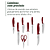 Conjunto Bloco De Facas Cuisinart Color Pro Vermelho 12 Peças - C77SSR-12P - Imagem 4