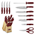 Conjunto Bloco De Facas Cuisinart Color Pro Vermelho 12 Peças - C77SSR-12P - Imagem 2