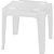 MESA PLASTICA DE APOIO COM PORTA-COPOS 46 X 46 X 43 CM BRANCA - Imagem 1