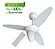 VENTILADOR DE TETO WIND BR 3P INJ BRAN C/R BIVOLT VENTISOL - Imagem 3