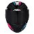 Capacete ASX City Start Brilhante – Preto/Turquesa/Rosa Tamanho 58/M - Imagem 3