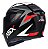 Capacete ASX Eagle Street Brilho Preto/Grafite/Branco Tamanho 58/M - Imagem 4