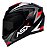 Capacete ASX Eagle Street Brilho Preto/Grafite/Branco Tamanho 58/M - Imagem 1