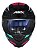 Capacete ASX Eagle Street Brilho Preto/Tiffany/Rosa – Tamanho 58/M - Imagem 6