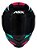 Capacete ASX Eagle Street Brilho Preto/Tiffany/Rosa – Tamanho 58/M - Imagem 5