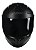 Capacete ASX Draken Solid Fosco Preto Tamanho 58/M - Imagem 5