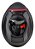 Capacete ASX City Start Brilhante – Preto/Vermelho/Cinza Tamanho 58/M - Imagem 4