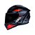 Capacete ASX City Start Brilhante – Preto/Vermelho/Cinza Tamanho 58/M - Imagem 5