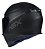 Capacete Asx Eagle Solid Preto Fosco Cinza - Imagem 3