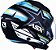 Capacete ASX City Air Pilot Preto Azul e Amarelo - Imagem 2