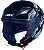 Capacete ASX City Air Pilot Preto Azul e Amarelo - Imagem 6