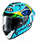 Capacete Moto Kyt Nz Race Leopard Replic Brasil - Azul - Imagem 1