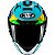Capacete Moto Kyt Nz Race Leopard Replic Brasil - Azul - Imagem 2