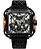 Relógio Automático Ciga Design X Series Gorilla Skeleton preto e laranja X011-BLOG-W25BK - Imagem 9