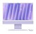 Imac M4 24” 2024 CPU 10 GPU 10 16GB 512GB Azul Blue Prata Silver Verde Green Rosa Pink A3137 Novo - Imagem 1