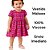 VESTIDO XADREZ INFANTIL MALWEE CONFORTÁVEL LINDO BEBÊ ROSA - Imagem 3