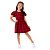 VESTIDO XADREZ INFANTIL MALWEE CONFORTÁVEL VERMELHO FESTA - Imagem 1